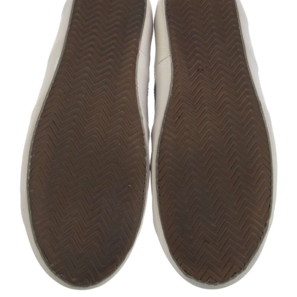 Kate Spade White Leather Sneakers with Green Stripe - Picture 5 of 5